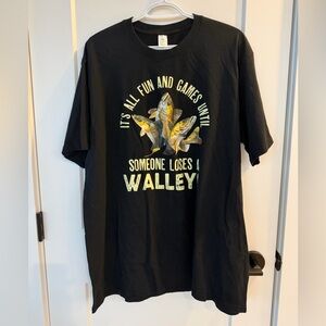 FISHING SHIRT - Fun GRAPHIC fishing tee shirt for men or women! MENS 2X